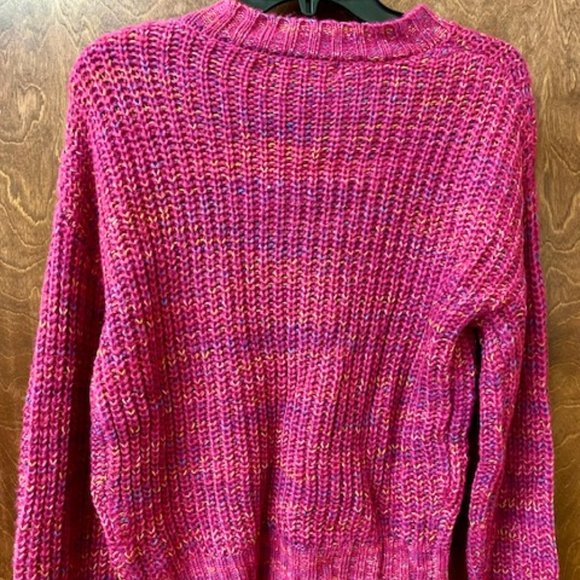 Band Of Gypsies Pink Multi-Color Sweater - Picture 3 of 5